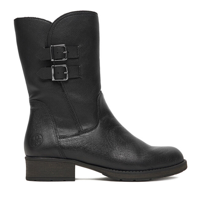 Botki Rieker Z9571-00 Czarny - kobiece