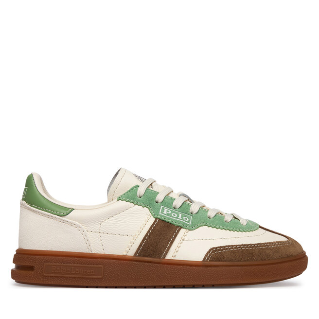 Sneakersy Polo Ralph Lauren 804P04920003 Écru - kobiece
