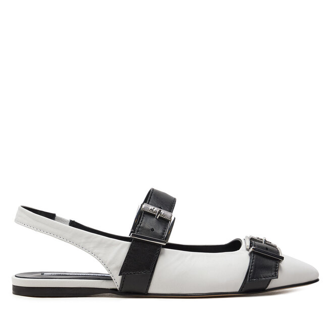 Baleriny KARL LAGERFELD Konnie KL40186 Biały -