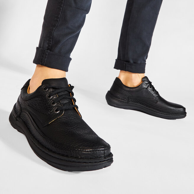Półbuty Clarks Nature Three 203390087 Czarny - męskie