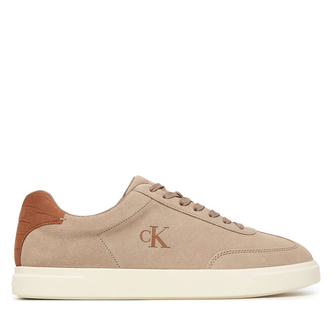 Sneakersy Calvin Klein Low Prof Cupsole Laceup Croc Bt HM0HM02285 Beżowy - męskie