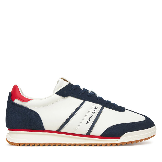 Sneakersy Tommy Jeans Tjm Retro Runner Cleated EM0EM01619 Biały - męskie