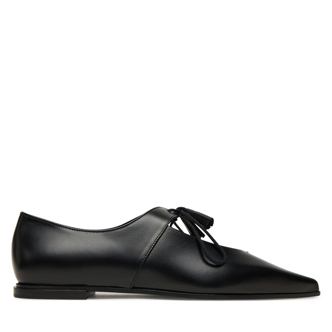 Półbuty Max Mara Laceup 2524526111600 Czarny - kobiece