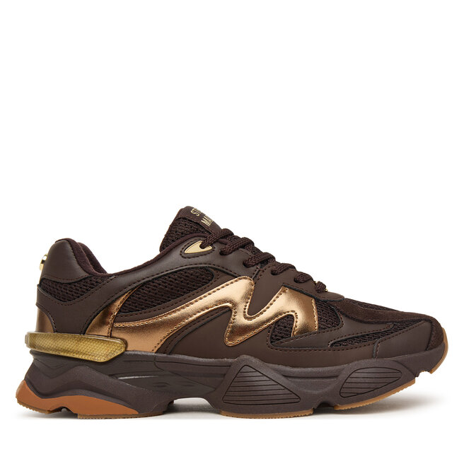 Sneakersy Steve Madden Sebi  11005324 Brązowy ciemny - kobiece