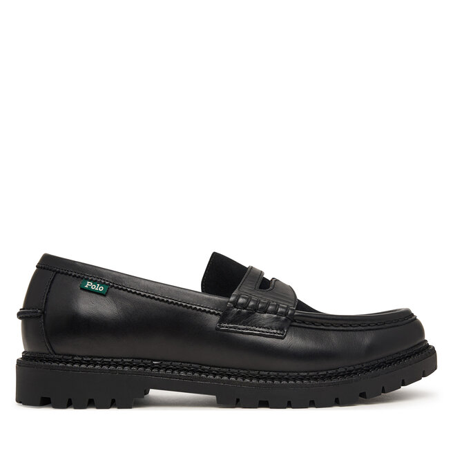 Mokasyny Polo Ralph Lauren Jett Penny 803P15858001 Czarny -