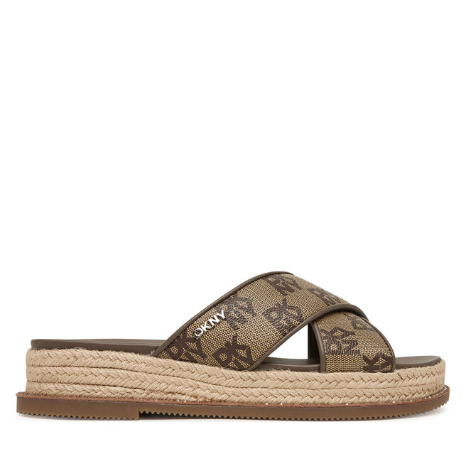 Klapki DKNY K1666574 Brązowy -