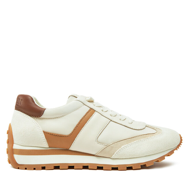 Sneakersy Lauren Ralph Lauren 802943462002 Beżowy - kobiece