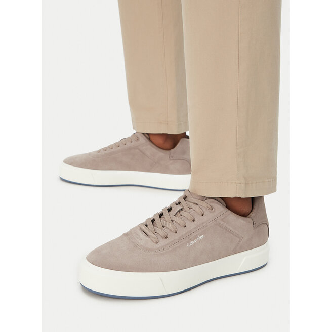Sneakersy Calvin Klein Basket Cupsole Oxf Lup Hf Su HM0HM02131 Beżowy - męskie