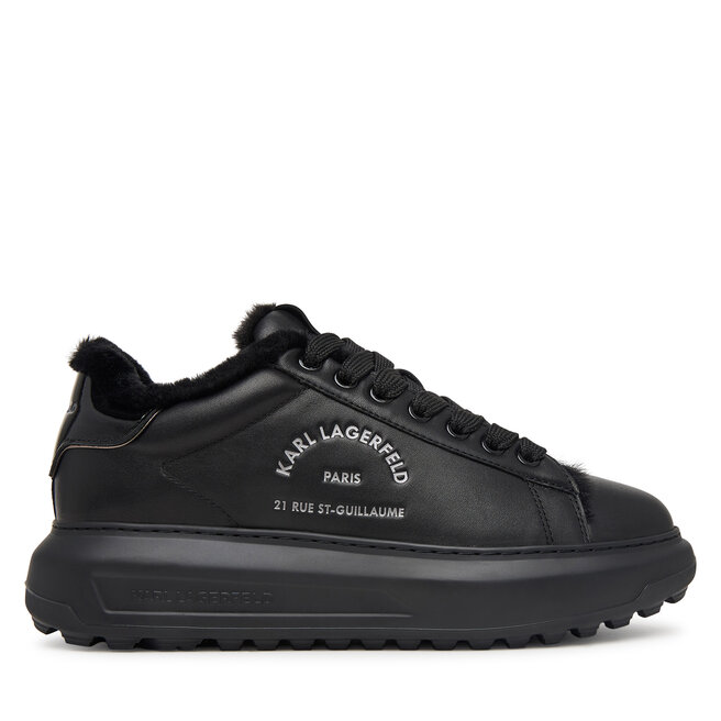 Sneakersy KARL LAGERFELD Kapri Lug KL57538L Czarny - męskie