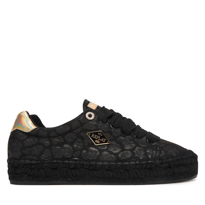 Espadryle REPLAY GWF22 .000.C0098T Czarny - kobiece