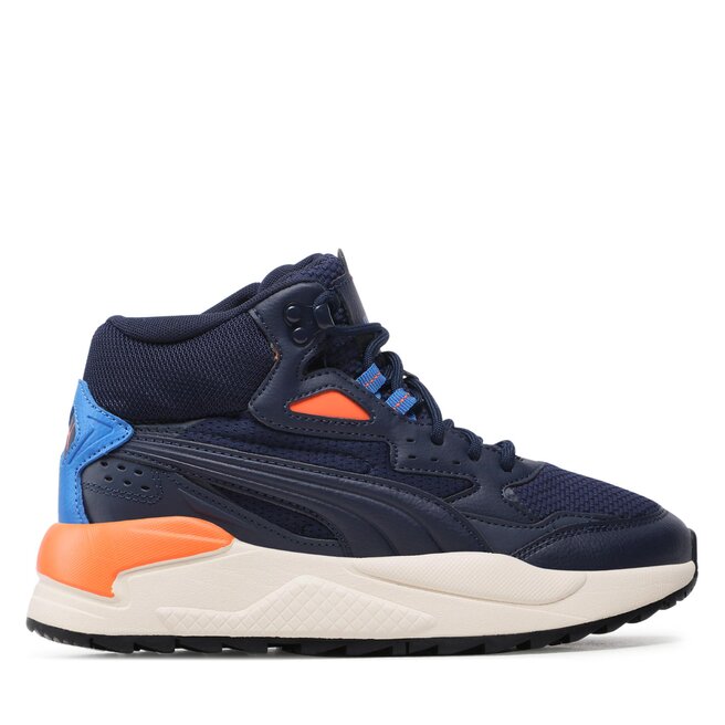 Sneakersy Puma X-Ray Speed Mid Wtr Jr 387385 02 Granatowy - chłopięce