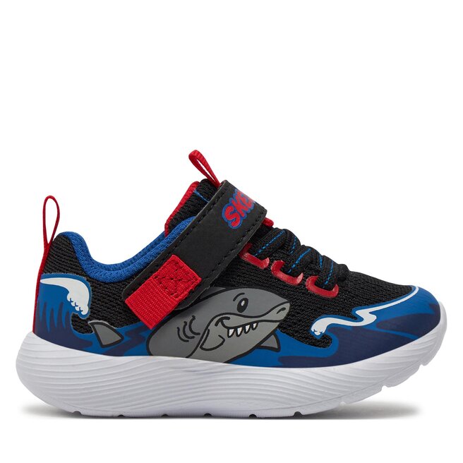 Sneakersy Skechers Shark Wave 407233N/BKBL Kolorowy - chłopięce