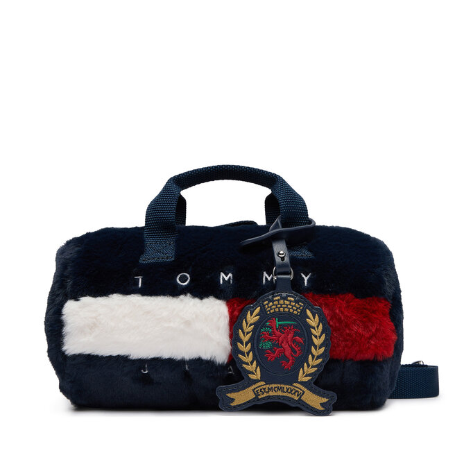 Torebka Tommy Jeans Tjw Archive Fur Micro Duffle AW0AW19080 Granatowy -