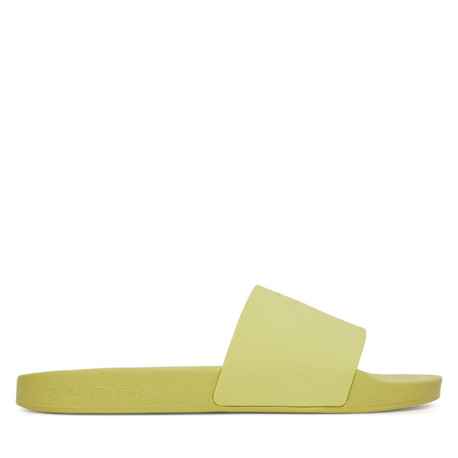 Klapki Calvin Klein Jeans Slide Monogram Tpu YW0YW01715 Żółty -
