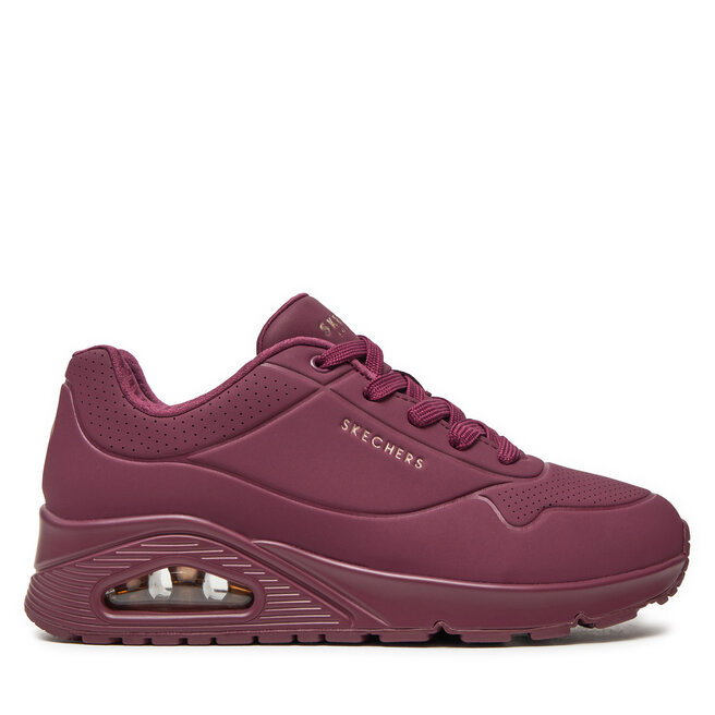 Sneakersy Skechers Uno Stand On Air 73690/PLUM Bordowy - kobiece