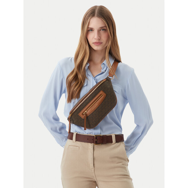 Torebka MICHAEL Michael Kors Jet Set 30S6GTVM8B Brązowy -