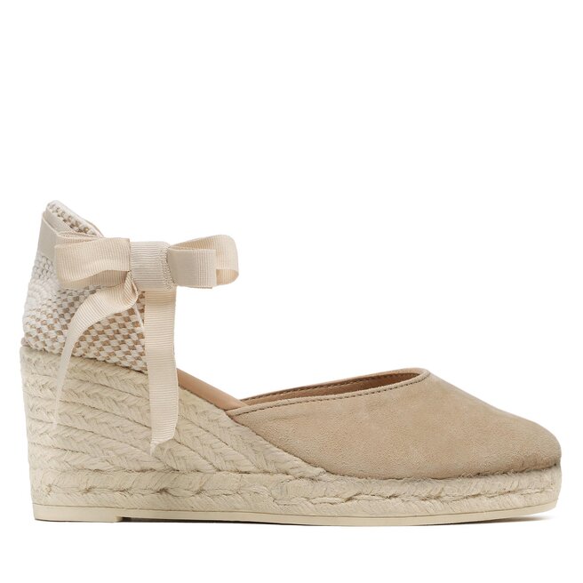 Espadryle Manebi Low Wedge Espadrilles M 1.1 WL Beżowy - kobiece