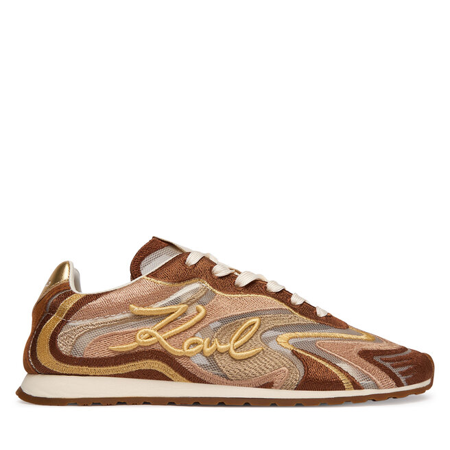 Sneakersy KARL LAGERFELD KL65925 Beżowy - kobiece