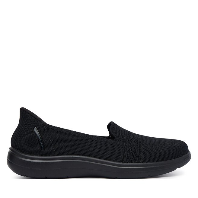Sneakersy Skechers Slip-Ins: On-The-Go Flex Radiant - Sloane 138435/BBK Czarny - kobiece