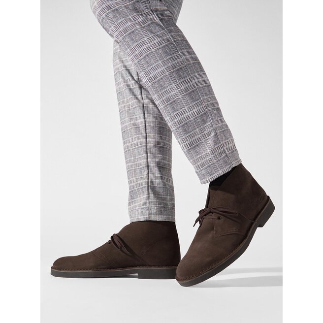 Trzewiki Clarks Desert Bt Evo Dark Brązowy - męskie