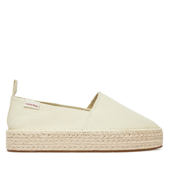 Espadryle Calvin Klein Jeans Platform Espadrille Ml Cs YW0YW01871 Beżowy - kobiece