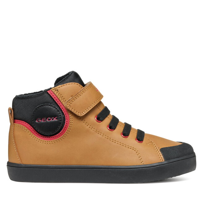 Sneakersy Geox J Gisli Boy J465CC 0MEFU C2G9B S Brązowy - chłopięce