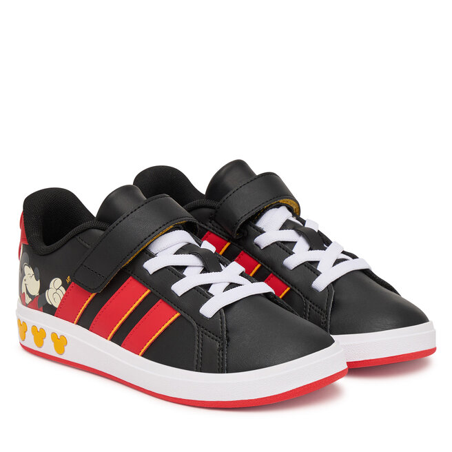 Sneakersy adidas Adidas Disney Mickey Mouse Grand Court Shoes Kids KI9187 Czarny - chłopięce