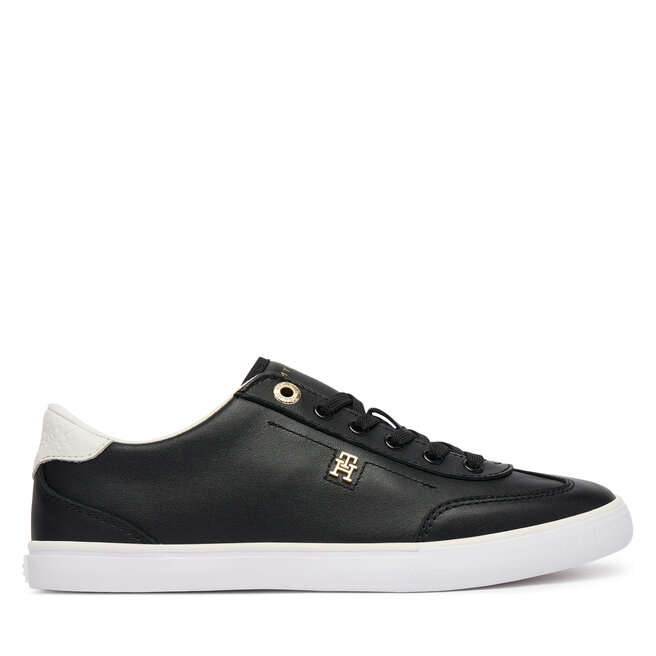 Sneakersy Tommy Hilfiger Th Chic Low Profile Vulc FW0FW09104 Czarny - kobiece