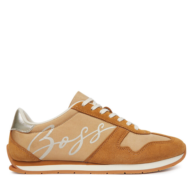 Sneakersy BOSS Levon 50569298 Brązowy - kobiece