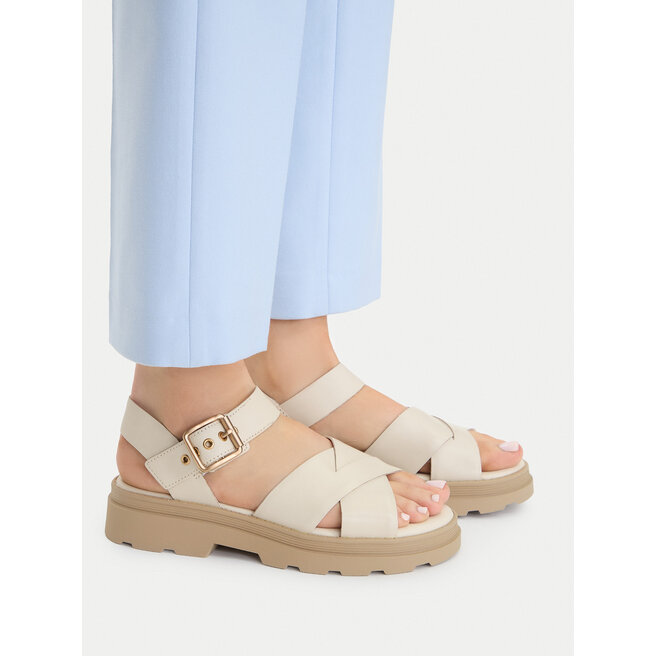 Sandały Clarks Orinoco3 Cross 26186092 Écru - kobiece