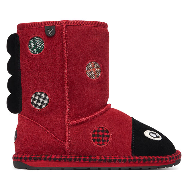 Śniegowce EMU Australia Lenny Ladybug K13325 Czerwony - dziewczęce