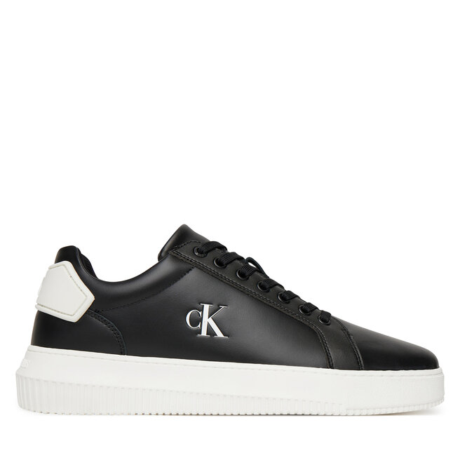 Sneakersy Calvin Klein Jeans Chunky Cupsole Ru Patch Lth YM0YM01296 Czarny - męskie