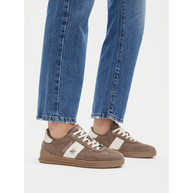 Sneakersy Beverly Hills Polo Club CEO-A1419104A Brązowy - kobiece