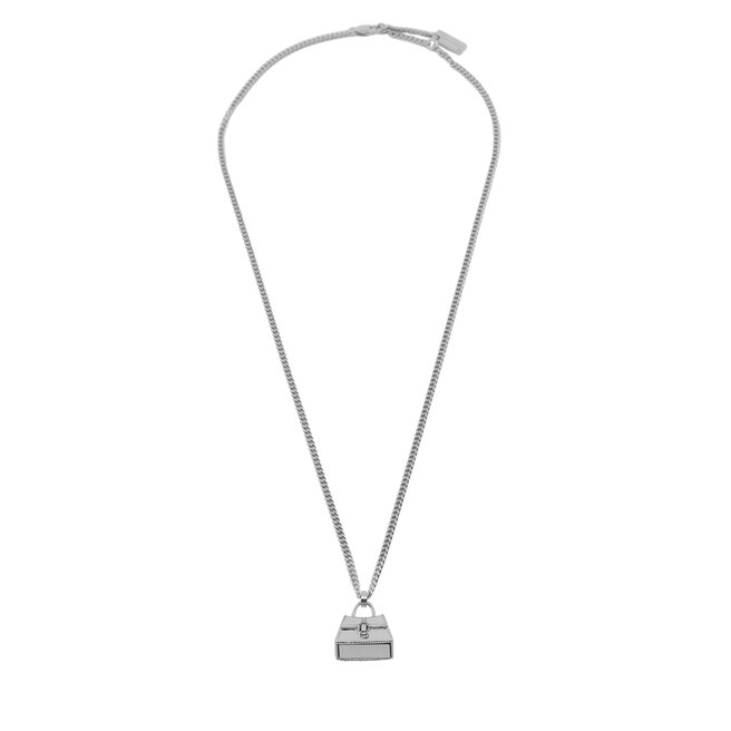 Naszyjnik Marc Jacobs The St. Marc Cuban-Link Chain Necklace 2F3JNC001J37 Srebrny -