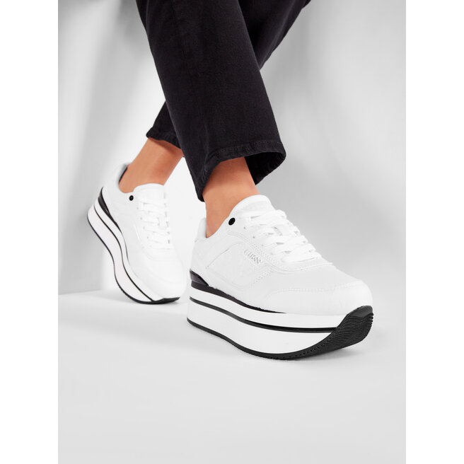 Sneakersy Guess Hansin FL5HNS PEL12 Biały - kobiece