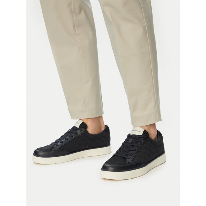 Sneakersy Emporio Armani EM004782 AF23199 MB483 Granatowy - męskie
