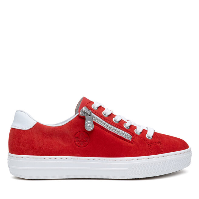 Sneakersy Rieker L59L1-33 Czerwony - kobiece