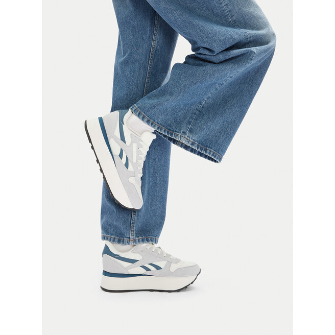 Sneakersy Reebok CLASSIC LEATHER TRIPLE LIFT 100211388 Biały - kobiece