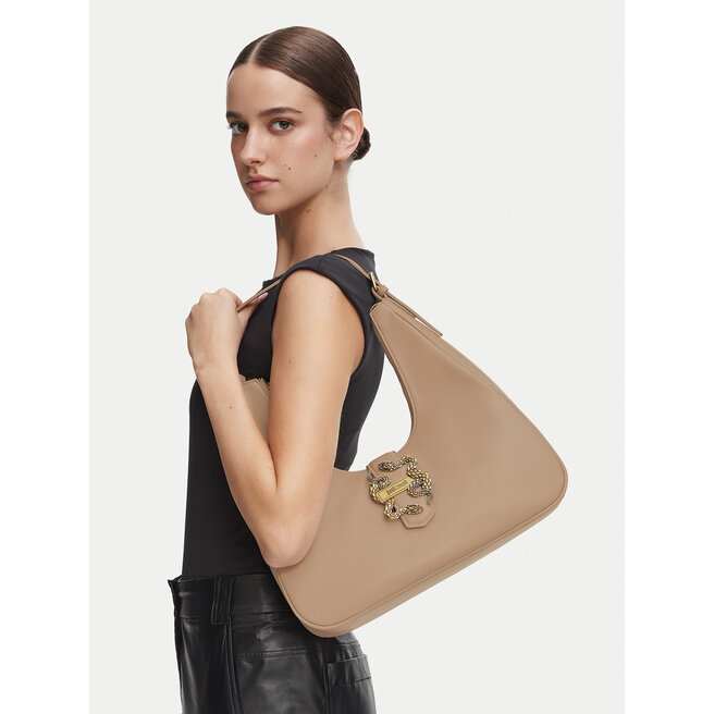 Torebka Just Cavalli Iconic Snakes 81RA4BA4 ZSA89 Beżowy ciemny -