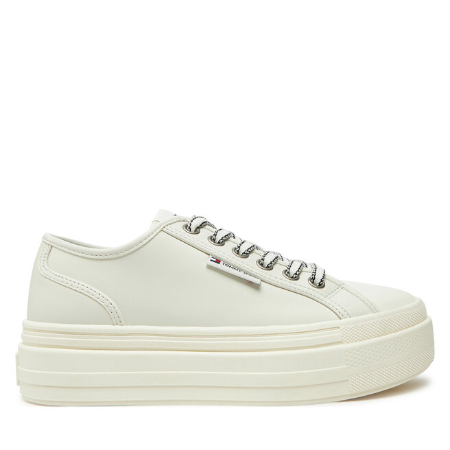 Trampki Tommy Jeans Foxing EN0EN02714 Écru - kobiece