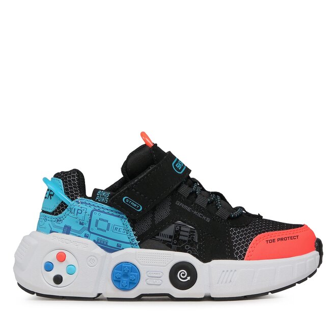 Sneakersy Skechers Gametronix 402260L/BKMT Czarny - chłopięce