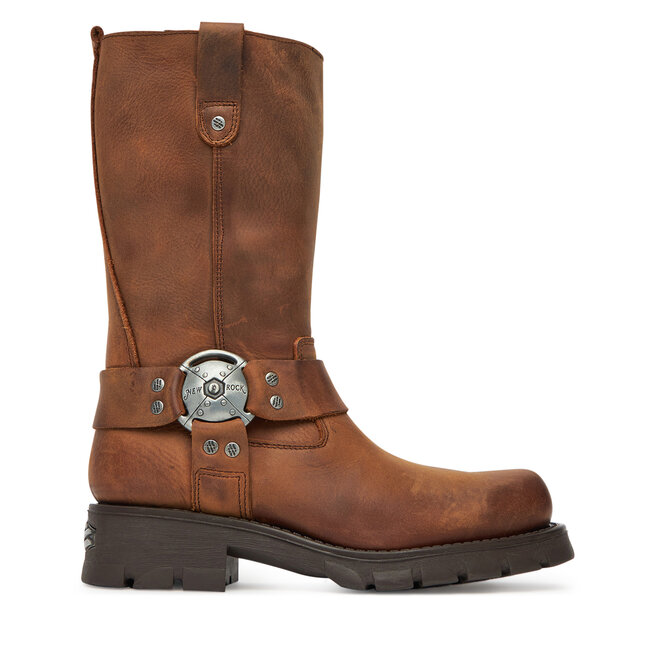 Kozaki NEW ROCK M-7610-C2 Brązowy - kobiece