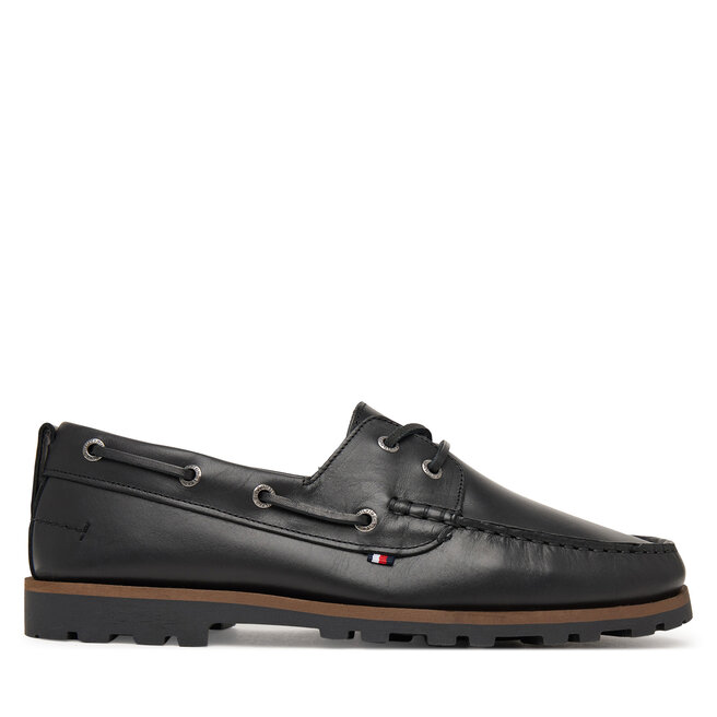 Mokasyny Tommy Hilfiger Light Lth FM0FM05746 Czarny -