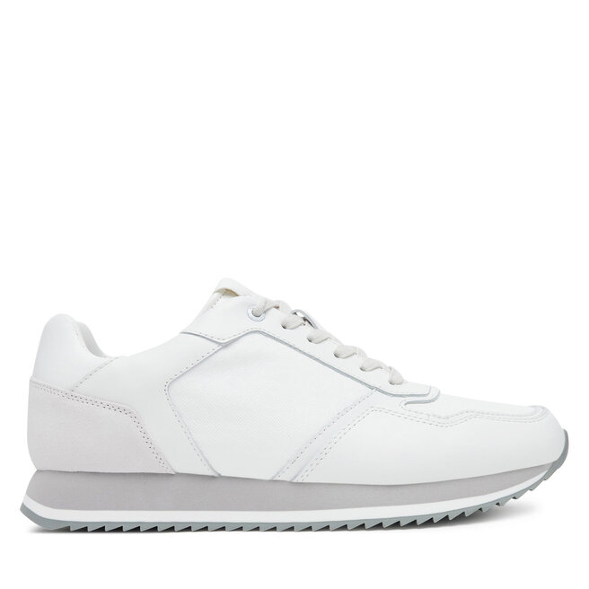 Sneakersy Calvin Klein Low Top Lace Up Lth Mono HM0HM01807 Szary - męskie