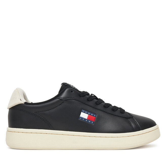 Sneakersy Tommy Jeans Tjw Archive Court EN0EN02815 Czarny - kobiece