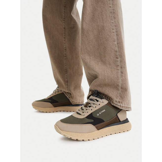 Sneakersy G-Star Raw EO-DAIIONA-01 MI08 Khaki - męskie