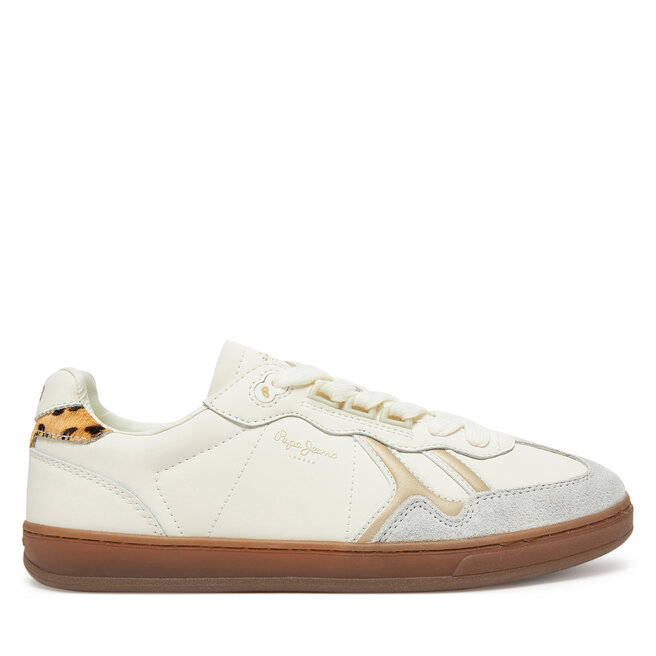 Sneakersy Pepe Jeans Ball Fun W PLS00038 Biały - kobiece
