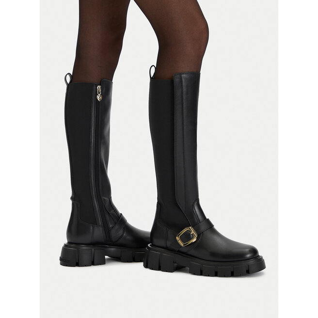 Kozaki LOVE MOSCHINO JA26015G1NIA000041 Czarny - kobiece