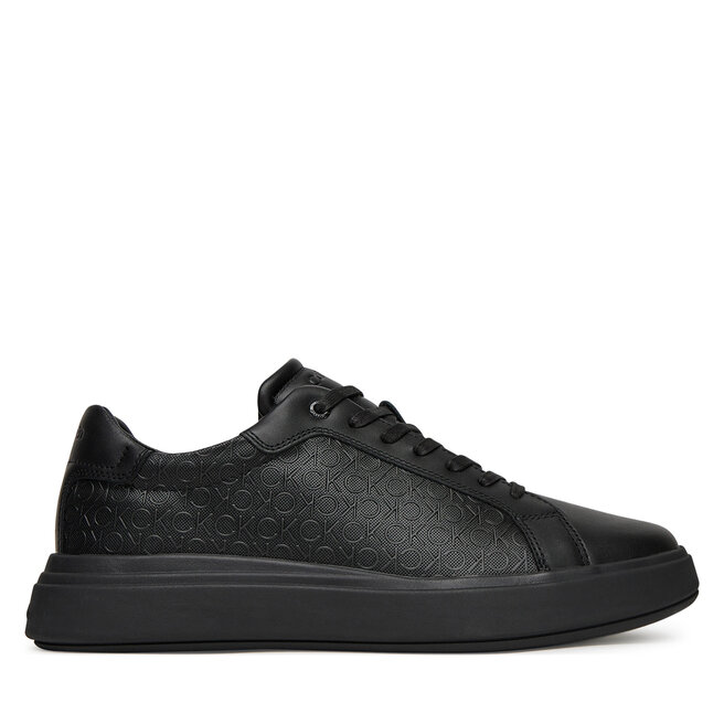 Sneakersy Calvin Klein Chunky Low Top Lace Up Mono HM0HM01970 Czarny - męskie