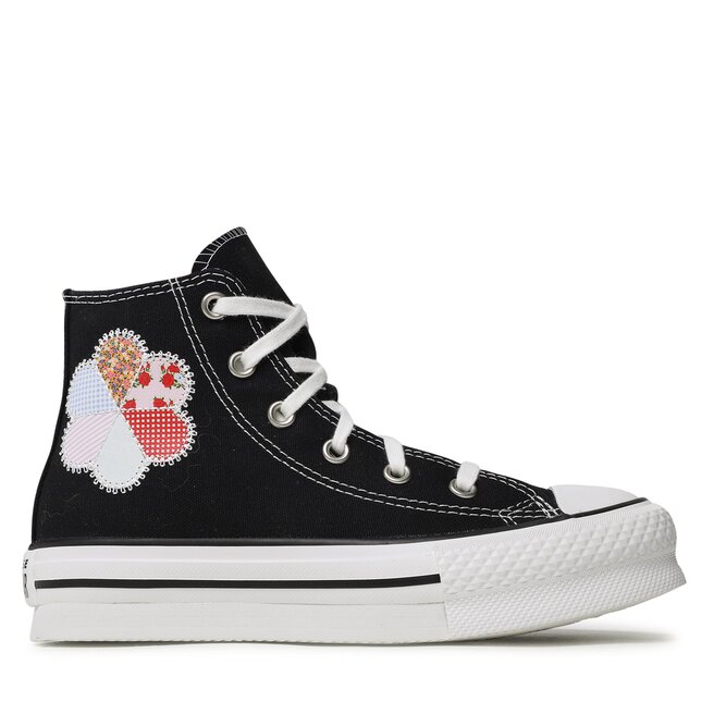 Trampki Converse Chuck Taylor All Star Eva Lift Hi A05166C Czarny - dziewczęce